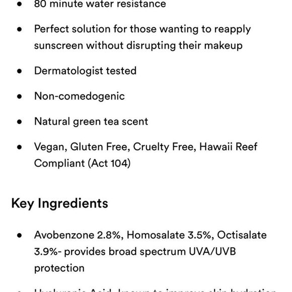 $8🌟 Coola Organic Makeup Setting Spray + Hyaluronic Acid - Picture 3 of 5